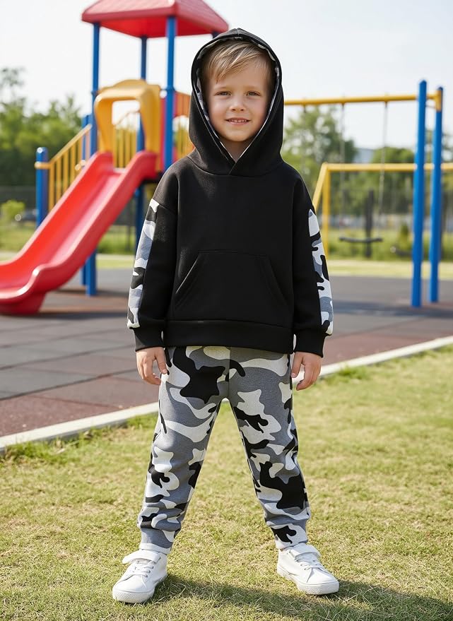 Toddler Baby Boys Camouflage Sweatsuit - Image 3