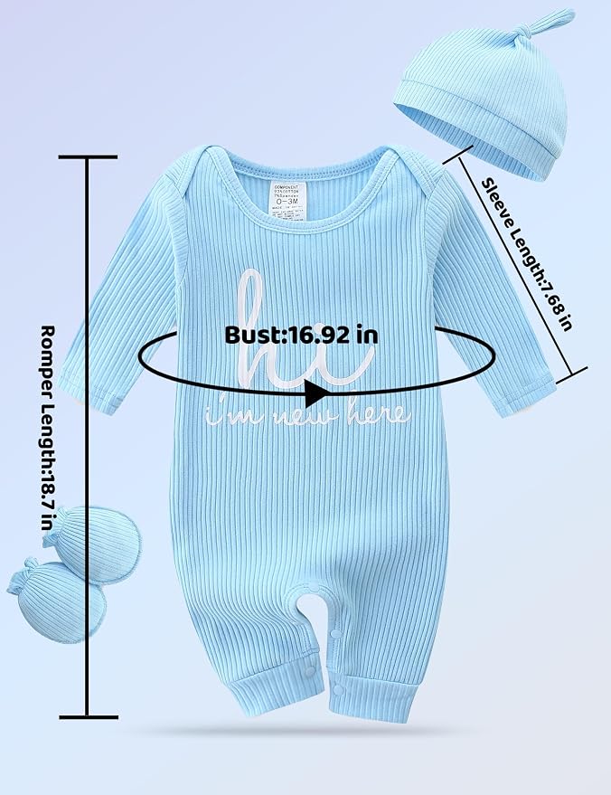 Babymine Newborn Coming Home Outfit Unisex Baby Clothes - Image 7