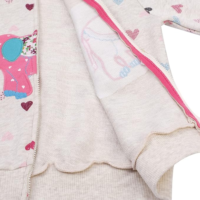 Baby Girl Zip-up Jacket Rainbow Unicorn Cotton Hoodie Sweatshirt Toddler Fall - Image 4