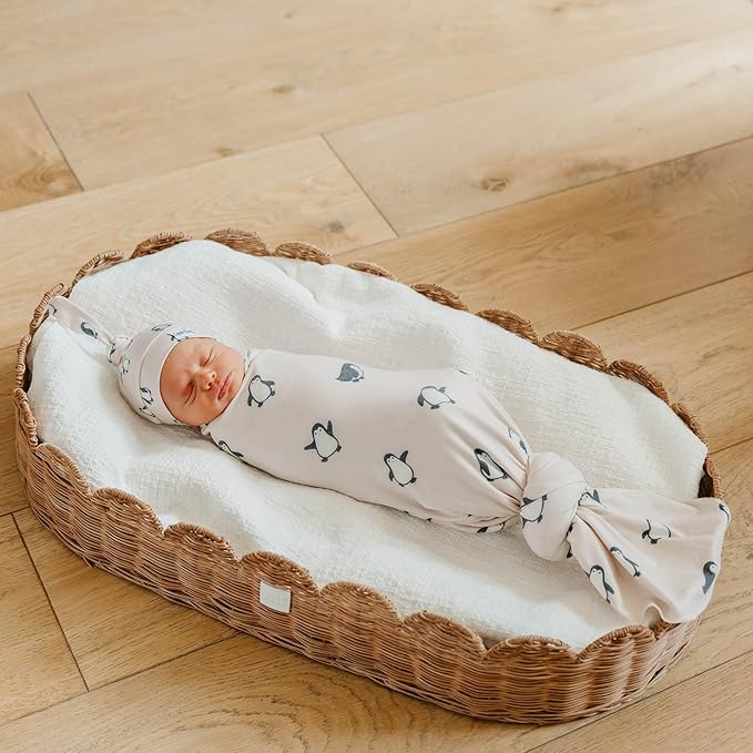 Copper Pearl Swaddle Blankets for Newborns | Soft Stretchy Receiving Blankets - Image 6