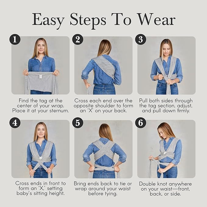 Solly Baby Wrap, Buttery-Soft Baby Carrier Newborn to Toddler 8-25 Lbs., Lightweight & Hands-Free Infant Sling Wrap, Breathable Carrier, Baby Wearing & Postpartum Essential, New Mom Gift, Sage Chequer
