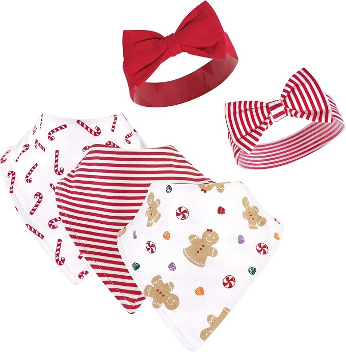Hudson Baby Unisex Baby Cotton Bib and Headband Set by HudsonBaby