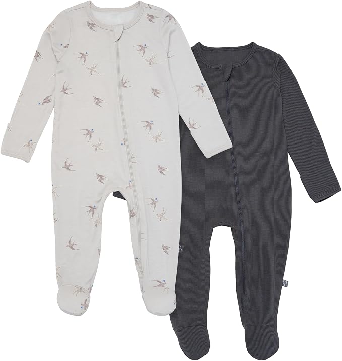 Modern Moments by Gerber Baby Viscose 2-Pack Sleep 'N Play w/ Mitten Cuffs by ModernMomentsbyGerber