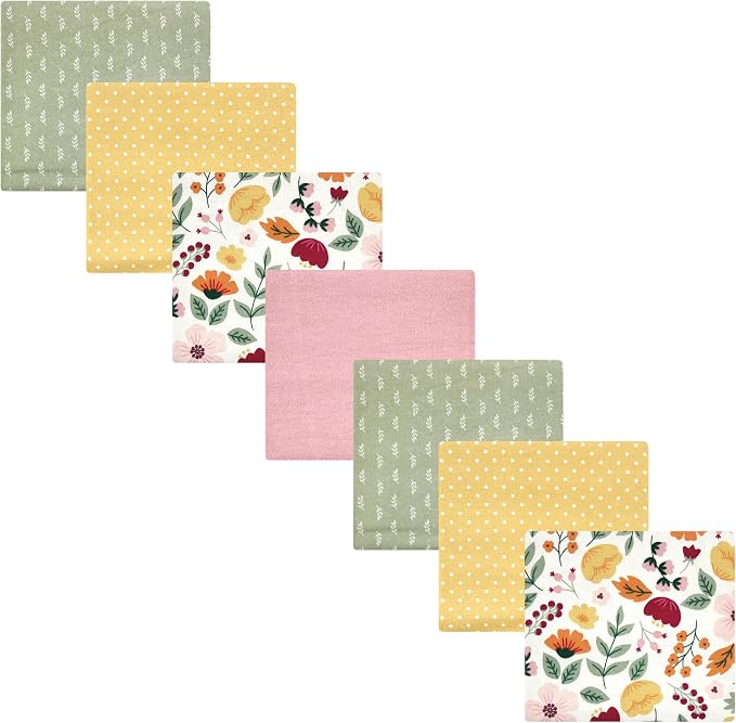 Hudson Baby Unisex Baby Cotton Flannel Receiving Blankets Bundle, Fall Botanical by HudsonBaby
