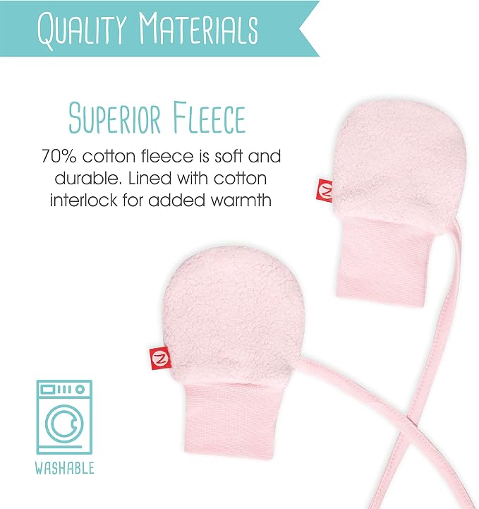 Zutano Baby Fleece Mittens for Infant, Outdoor Baby Winter Gloves | Thumbless - Image 7