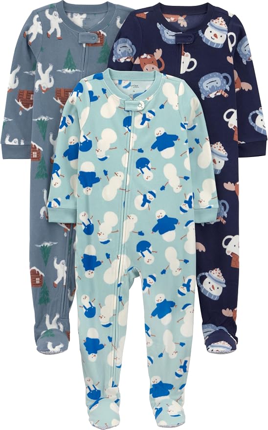 Simple Joys by Carter's Baby Boys Loose-Fit Flame Resistant Fleece Footed by SimpleJoysbyCarters