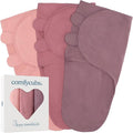 Comfy Cubs Easy Swaddle Blanket 3 Pk L Blanket Swaddle Blush Mauve Mulberry | by ComfyCubs