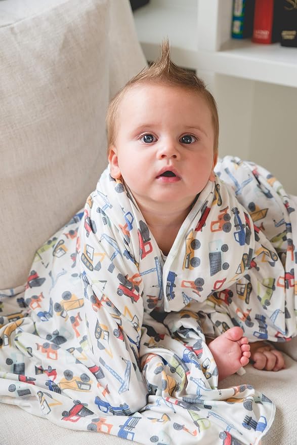 Copper Pearl Swaddle Blankets for Newborns | Soft Stretchy Receiving Blankets - Image 5