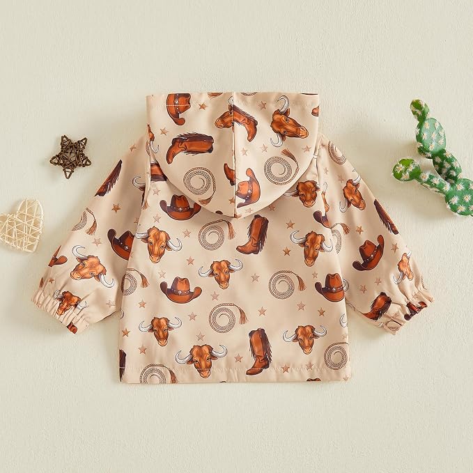 Toddler Baby Boy Windbreaker Jacket Camo Zipper Hooded Rain Coat - Image 5