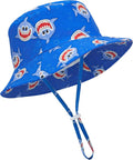 Baby Sun Hat Kids Summer Sun Protection Toddler Bucket Hat Wide Brim Adjustable by HONGTEYA