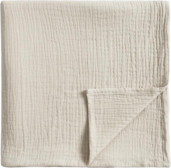 Meracorallo Muslin Swaddle Blanket, 100% Cotton Receiving Blanket by Meracorallo