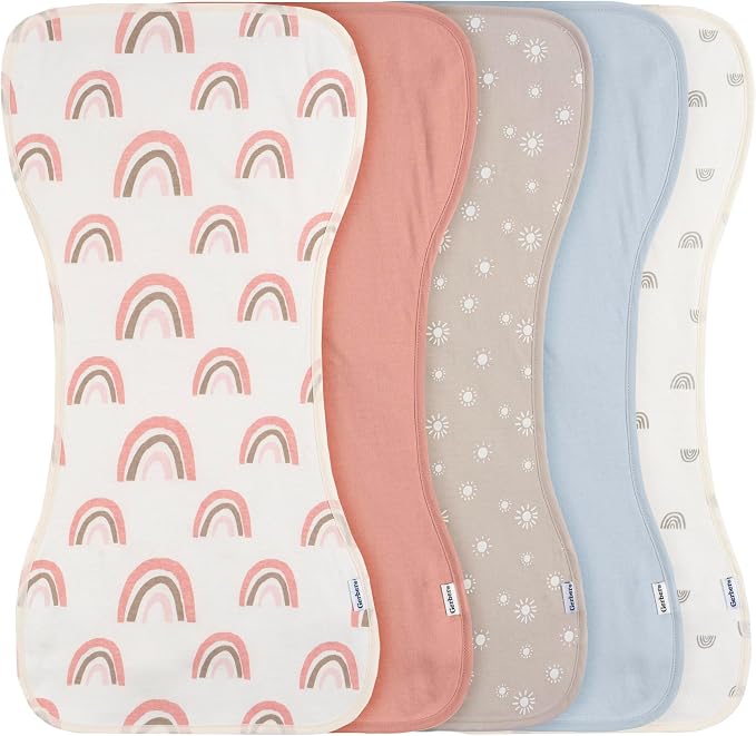 Gerber Baby Unisex Burp Cloths 60-Pack, Size 10.5" x 21" by Gerber