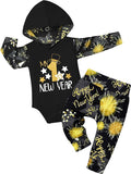 Fommy Newborn Baby Boy Clothes Plaid Letter Print Long Sleeve Hoodies + Long by Fommy
