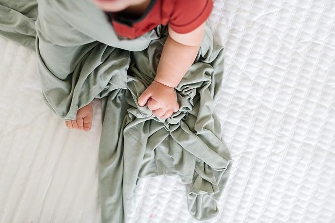 Copper Pearl Swaddle Blankets for Newborns | Soft Stretchy Receiving Blankets - Image 7