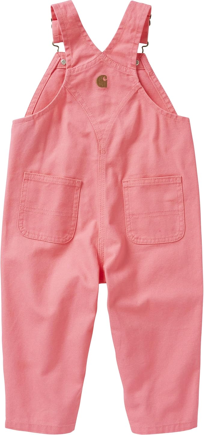 Carhartt Baby Girls' Canvas Bib Overalls - Image 3