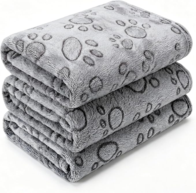 CADONO 1 Pack 3 Blankets for Dog Puppy Cat | Super Soft Fluffy Premium Fleece by CADONO