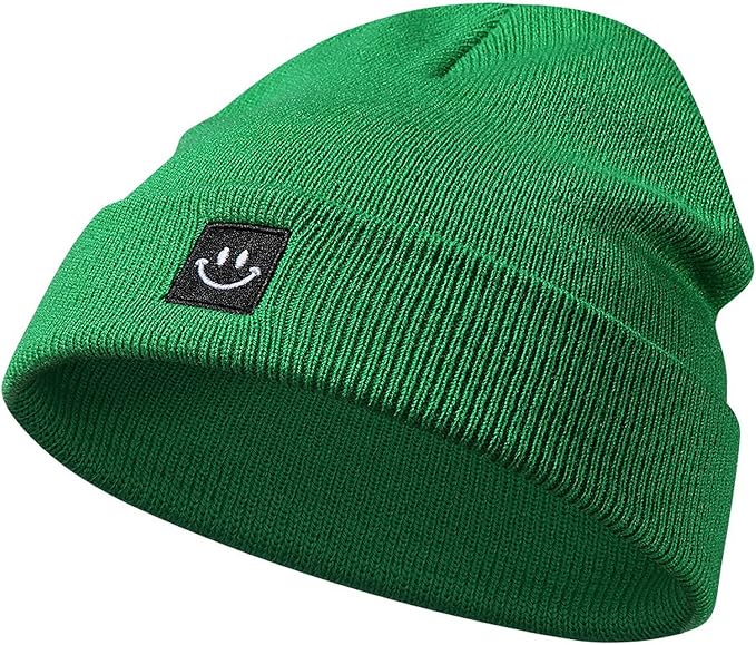 Baby Beanie Knit Ski Hat with Cute Face - Image 2
