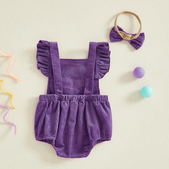 YINGISFITM My First Halloween Baby Girl Outfit Newborn Pumpkin Bubble Romper - Image 6