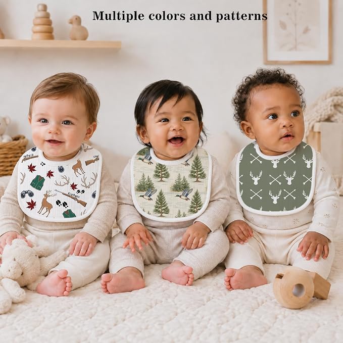 Baby Bibs for Baby Boys Girls 6-Pack - Image 3
