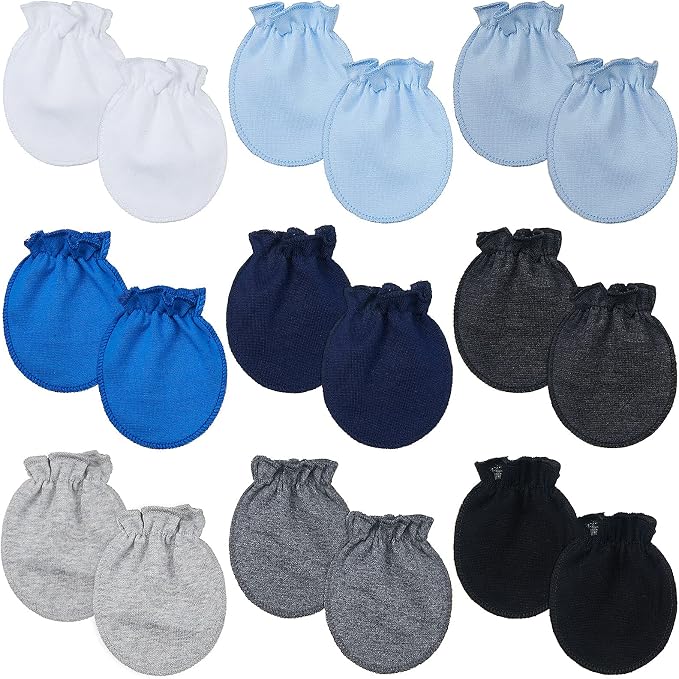 Syhood 9 Pairs Newborn Infant Mittens 0-6 Months by Syhood