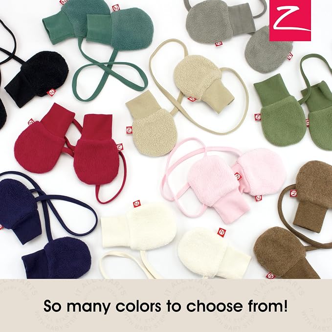 Zutano Baby Fleece Mittens for Infant, Outdoor Baby Winter Gloves | Thumbless - Image 5