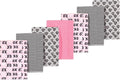 Luvable Friends Hudson Baby Flannel Burp Cloths 7pk, Sweetheart Kisses by Luvable+Friends