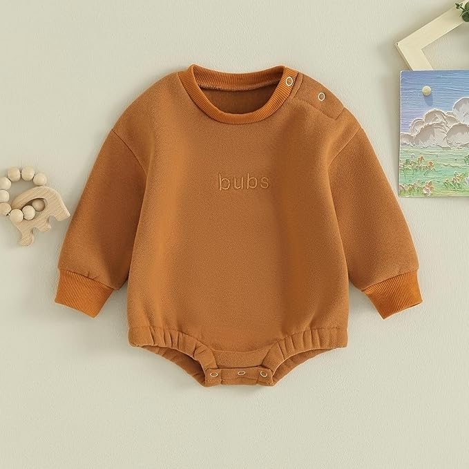 VISGOGO Newborn Infant Baby Boy Girls Oversized Romper Little Dude Sweater Onesie Coming Home Outfit Neutral Clothes
