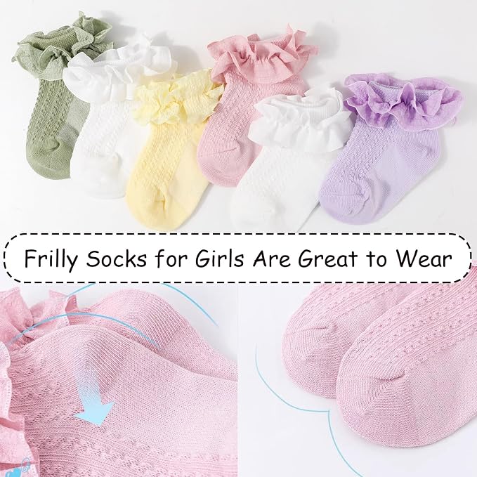 DRESHOW BQUBO Baby Girls Toddler Anti Slip Socks - Image 6