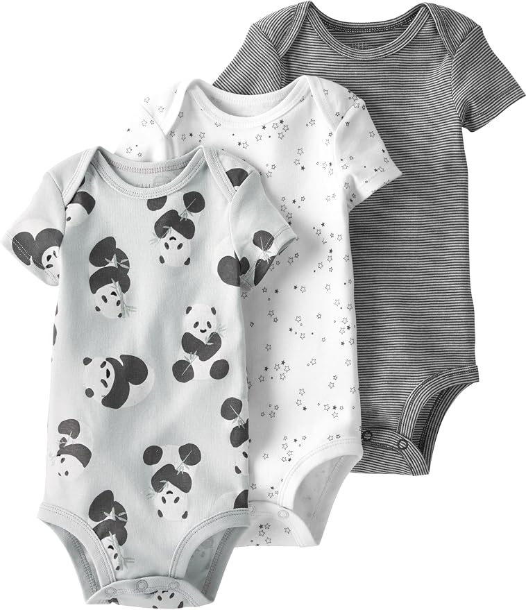 little planet by carter's Unisex Baby 3-pack Short Sleeve Bodysuits Made by LittlePlanet