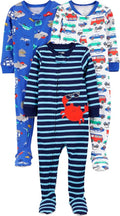 Simple Joys by Carter's Baby Boys 3 pack Snug Fit Footed Cotton Pajamas by SimpleJoysbyCarters