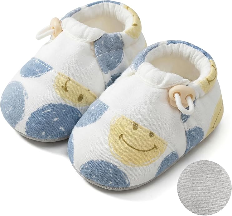 Baby Booties Toddler Cozy First Walking Boots Stay-on Soft Cozy Cotton Non-Slip by HOVELL