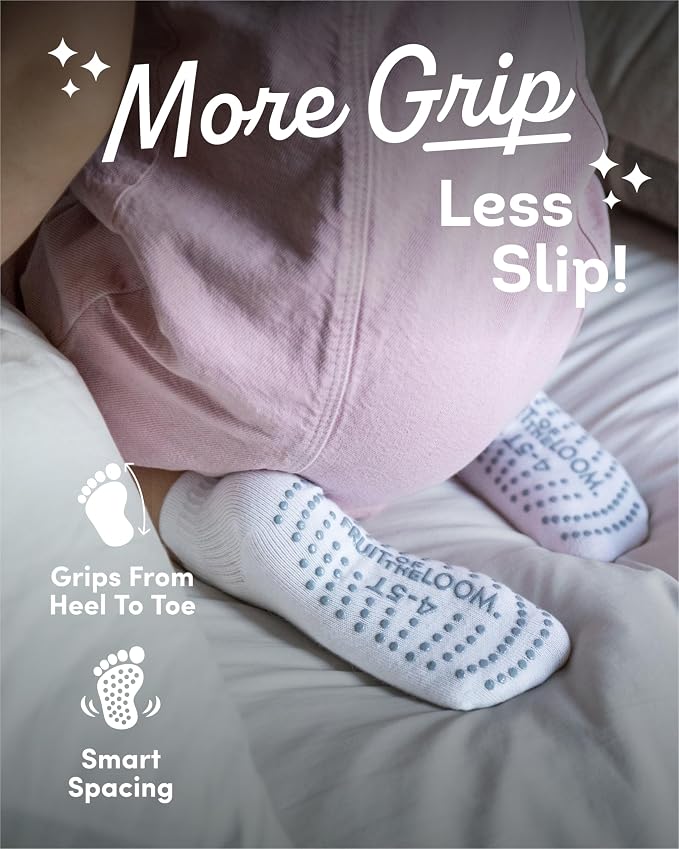 Fruit of the Loom Cotton Grip Socks - Image 2