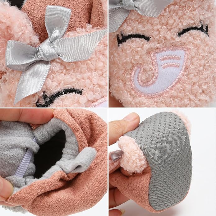 Baby Boys Girls Cotton Booties Non Skid Soft Sock Boots Infant Slippers Newborn - Image 2