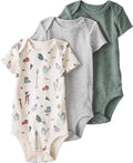 little planet by carter's Unisex Baby 3-pack Short Sleeve Bodysuits Made by LittlePlanet