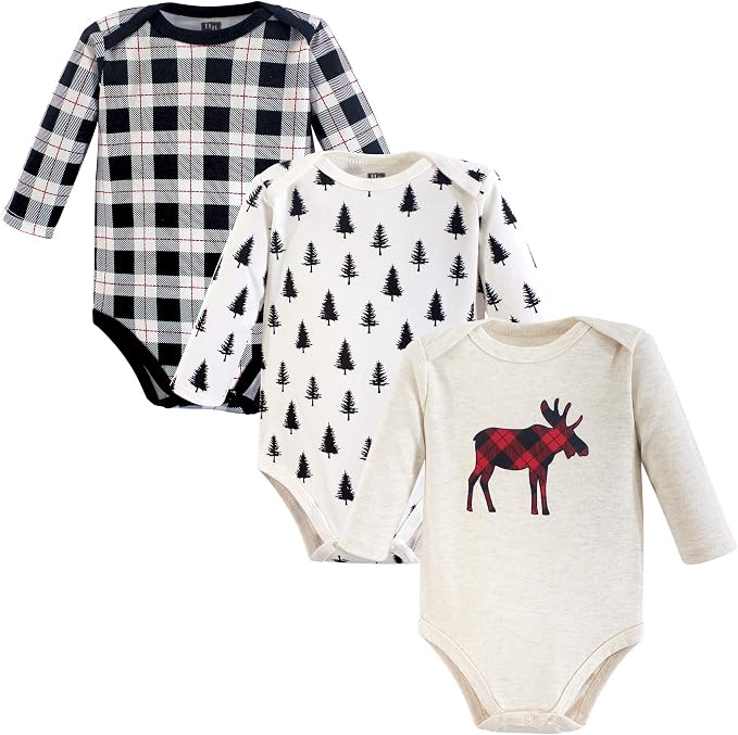 Hudson Baby baby-boys Cotton Long-sleeve Bodysuits 3-pack - Image 2