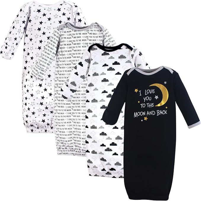 Hudson Baby unisex-baby Cotton Gowns by HudsonBaby