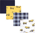 Hudson Baby Unisex Baby Cotton Flannel Receiving Blankets, Construction by HudsonBaby