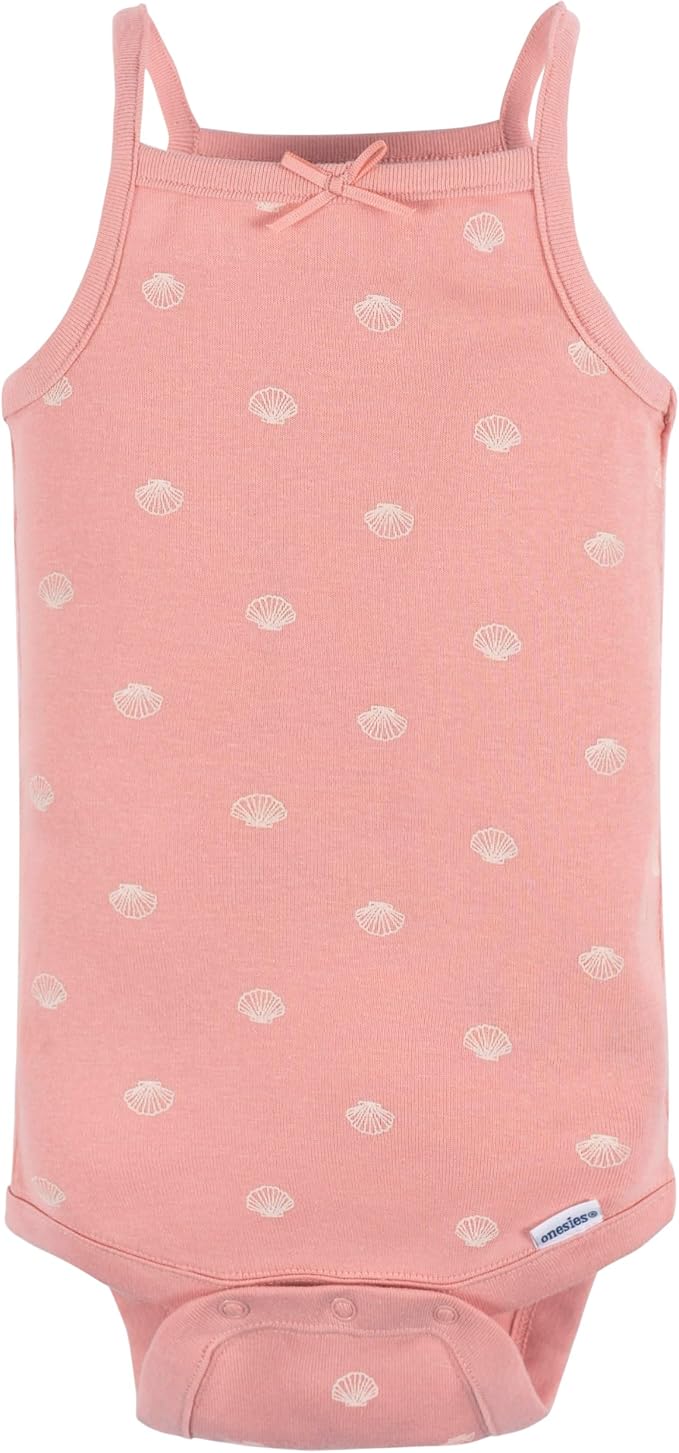 Gerber Baby Girls Multi-Pack Sleeveless Onesies Bodysuit - Image 3