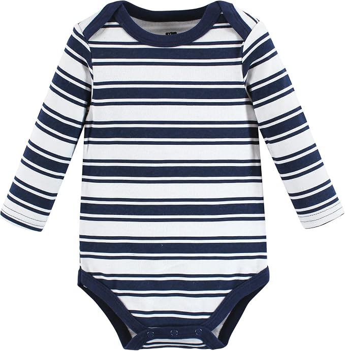 Hudson Baby baby-boys Cotton Long-sleeve Bodysuits 3-pack - Image 4