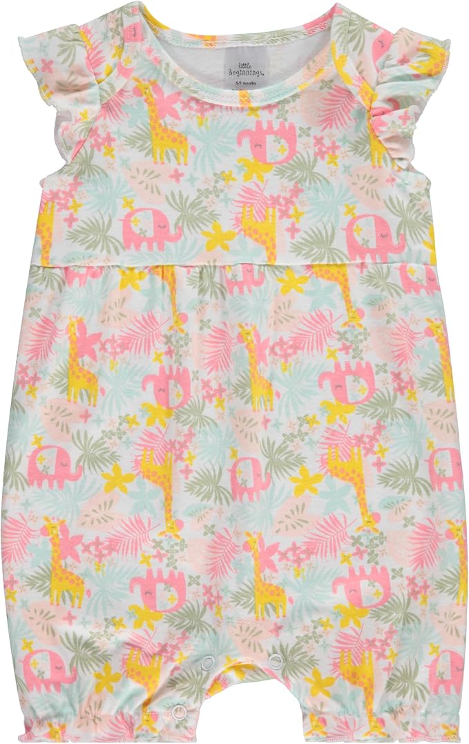 Cudlie 2-Pack Baby Girl Rompers – Soft Cotton, Everyday Comfort - Image 2