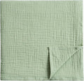 Meracorallo Muslin Swaddle Blanket, 100% Cotton, Sage Green | Soft Breathable by Meracorallo