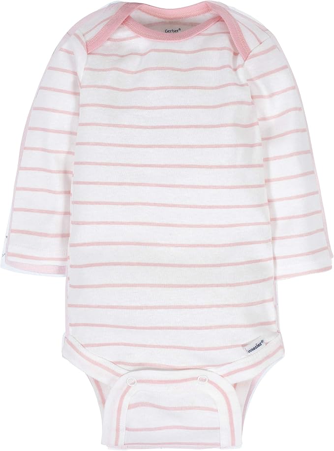 Gerber Baby Girls' 6-pack Long-sleeve Onesies Bodysuits - Image 7