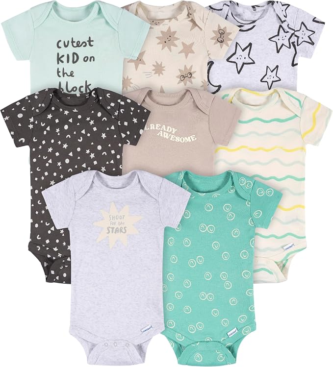 Onesies Brand Baby 8-pack Short Sleeve Mix & Match Bodysuits by OnesiesBrand