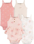 Gerber Baby Girls Multi-Pack Sleeveless Onesies Bodysuit by Gerber