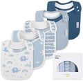 Muslin Baby Bibs for Drooling and Teething, Bibs for Boys Girls | Soft Cotton by EgmaoBaby