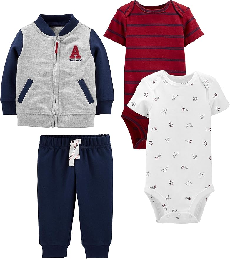 Simple Joys by Carter's Baby Boys 4-piece Jacket, and Bodysuit Set by SimpleJoysbyCarters