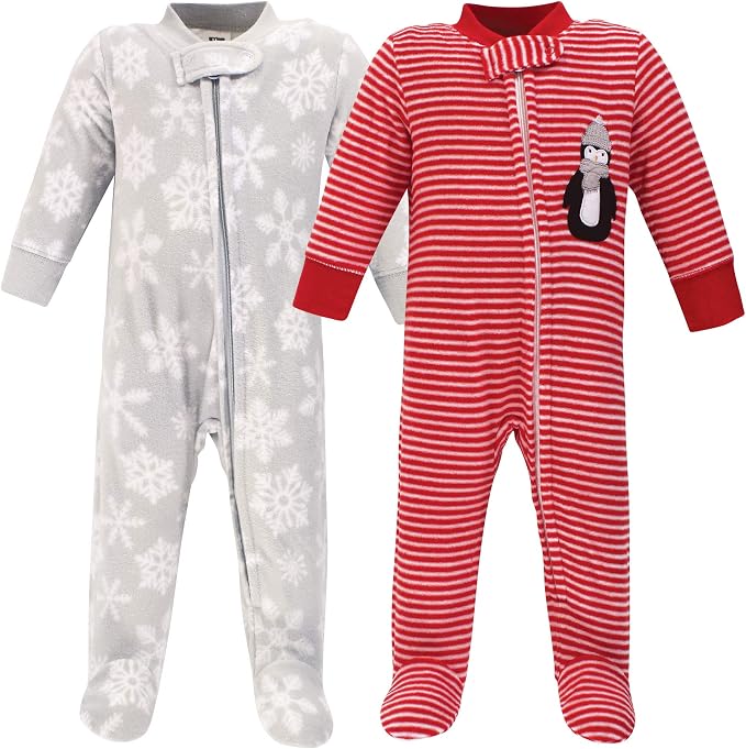 Hudson Baby Unisex Baby Fleece Sleep and Play - Image 2