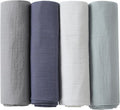 POMISO Muslin Swaddle Blankets for Boys & Girls, Newborn Receiving Blankets by POMISO