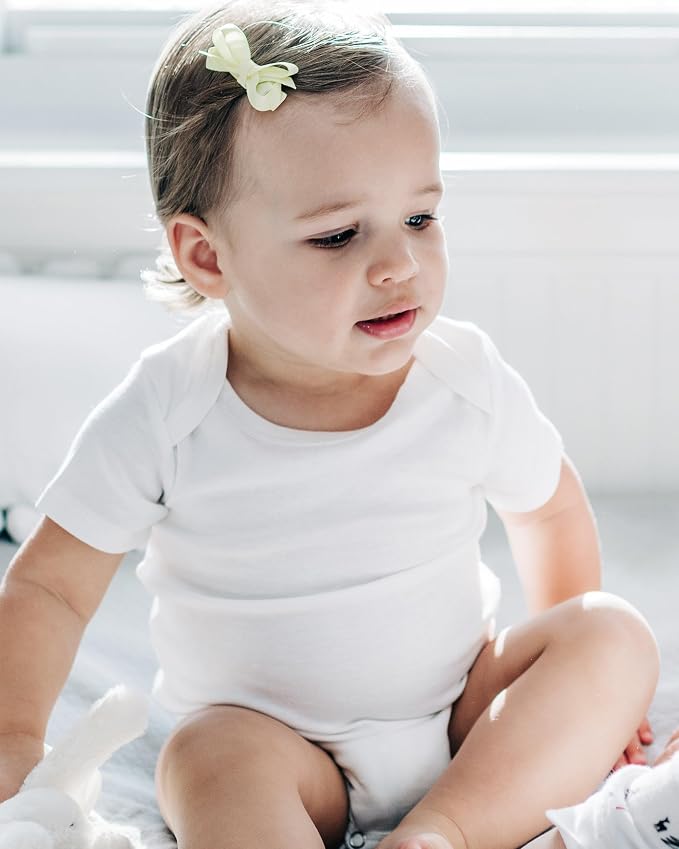 PurComfy Bamboo Viscose Short Sleeve Bodysuit Baby, Unisex Baby | Ideal - Image 7