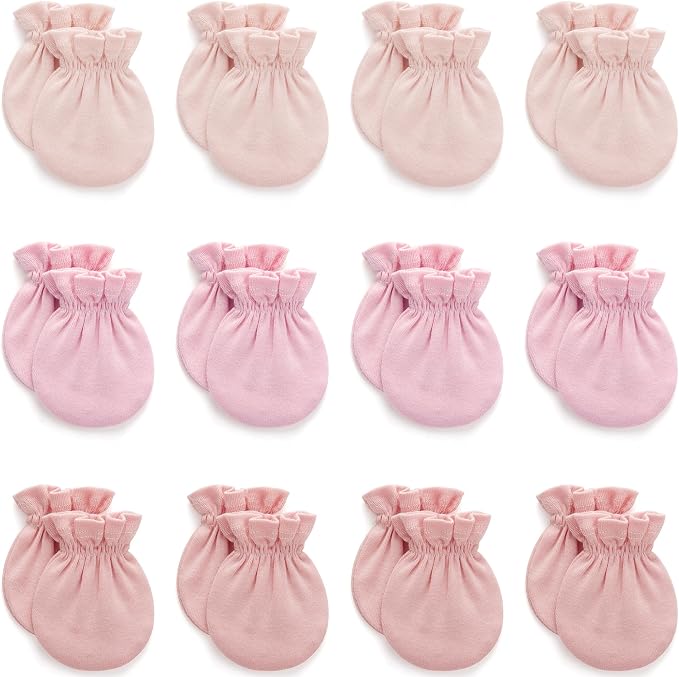 Pro Goleem Newborn Baby Mittens 100% Cotton No Scratch Soft Breathable Gloves by ProGoleem